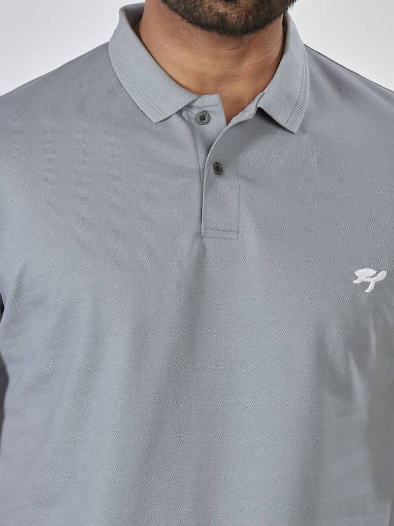 Shuttle Grey Polo T-shirt | M7 Clothing