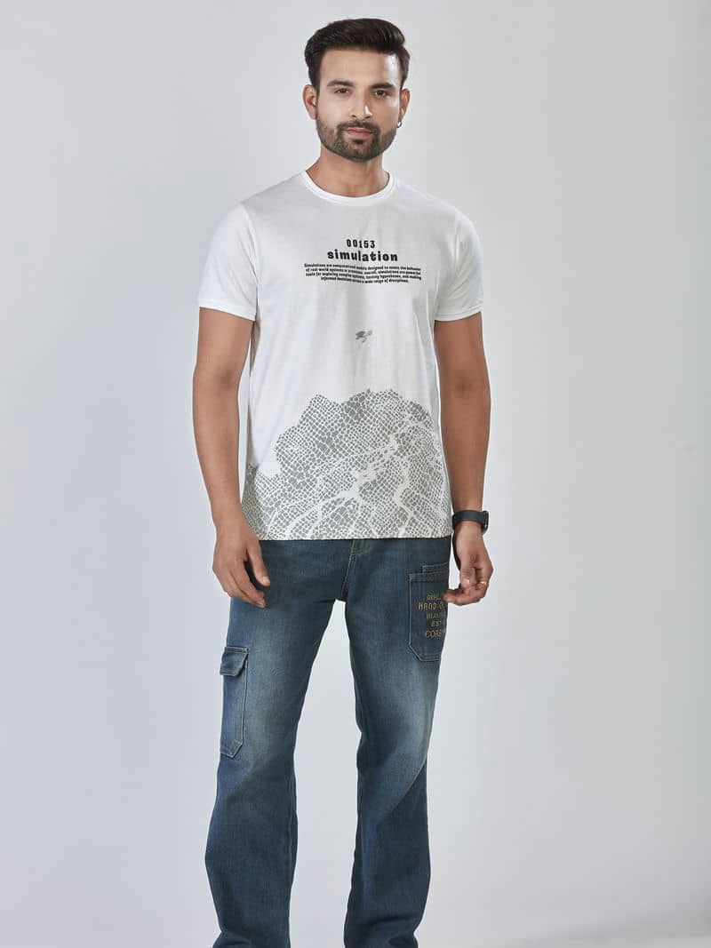 Men's M7 Regular Fit Branded Cotton T-Shirt | M7 Clothing