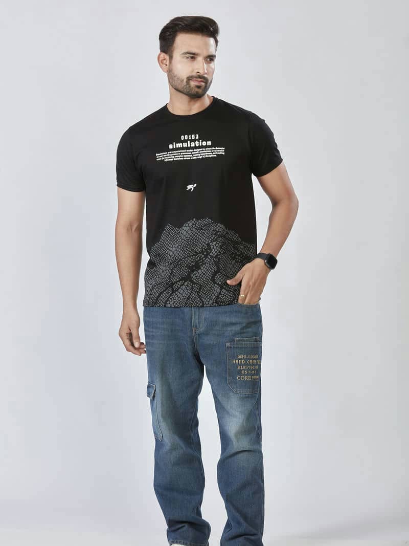 Men's M7 Regular Fit Branded Cotton T-Shirt | M7 Clothing