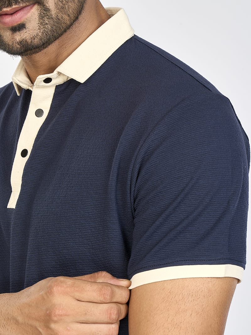 Navy Brownie Men's M7 Collar Shirt | M7 Clothing