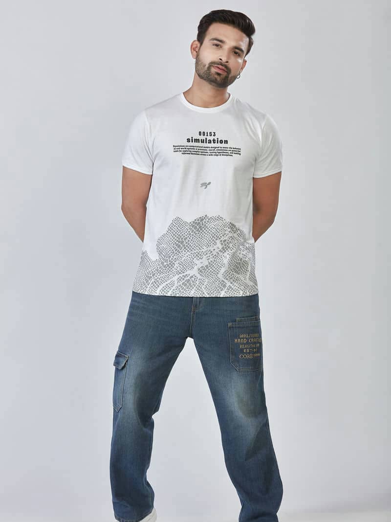 Men's M7 Regular Fit Branded Cotton T-Shirt | M7 Clothing