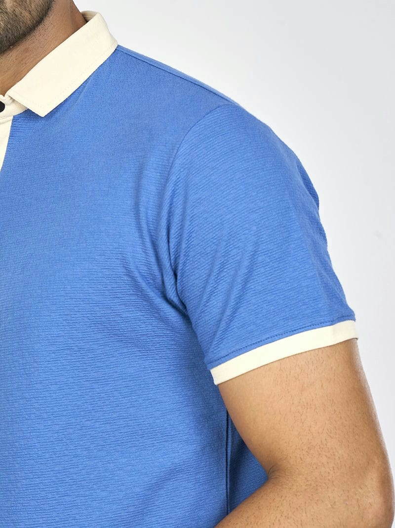 Royal Blue Brownie Men's M7 Collar Shirt | M7 Clothing