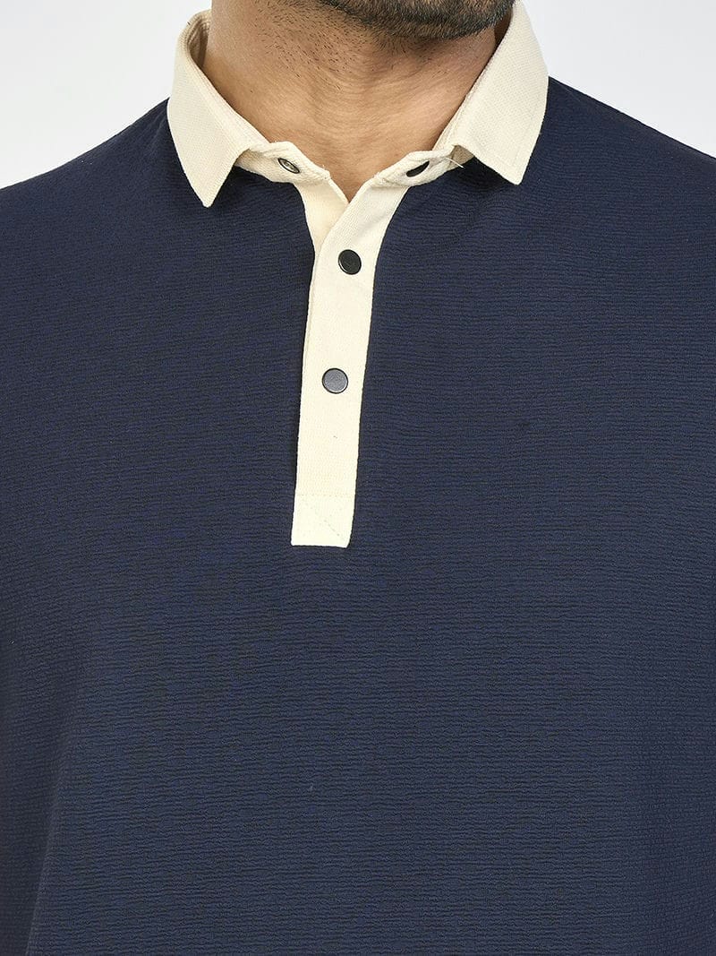 Navy Brownie Men's M7 Collar Shirt | M7 Clothing